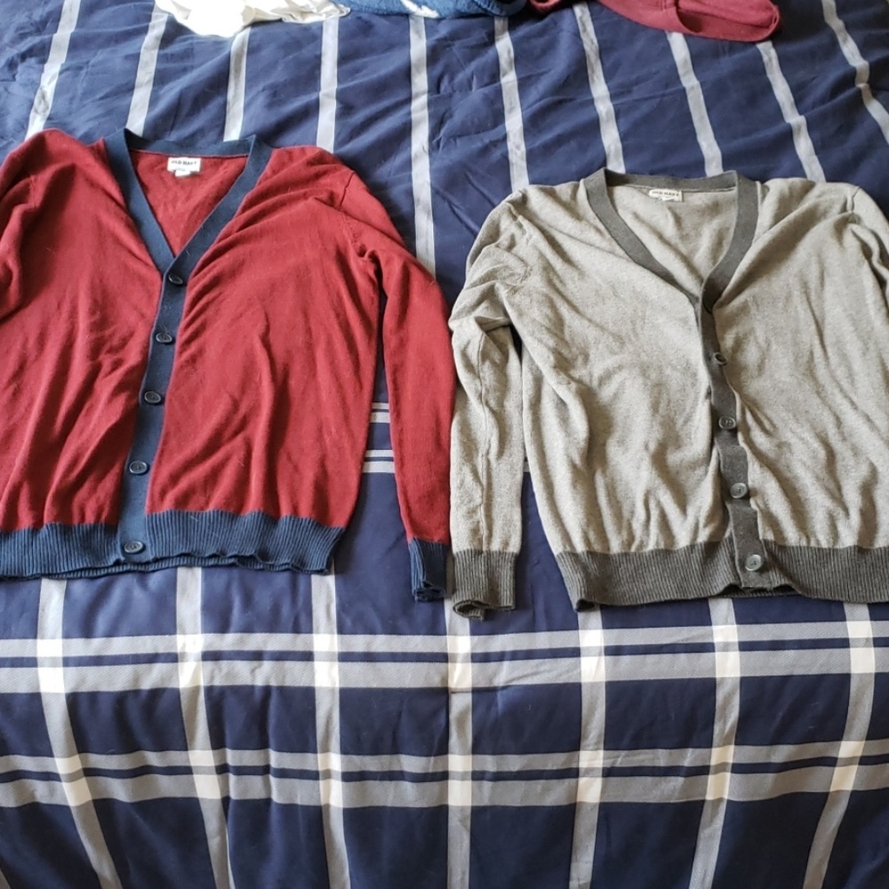 Old navy mens medium cardigan x2
